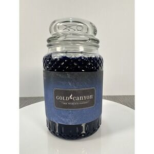 Gold Canyon SMOKEY BLUES 26 oz. Large Heritage Candle - NEW 2 wick Rare Disconti